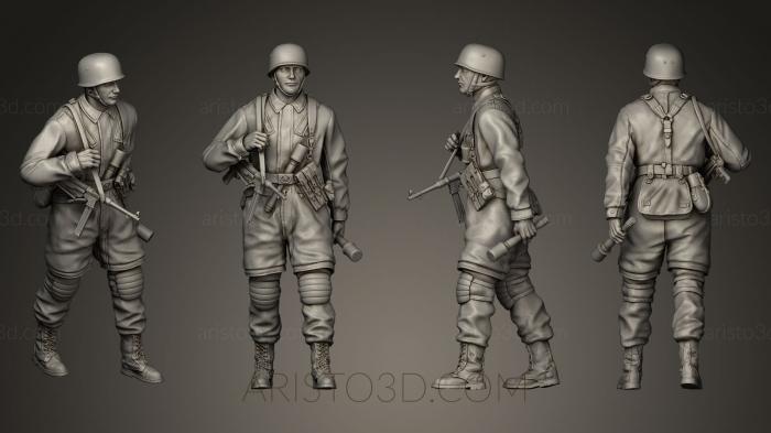 Military figurines (STKW_0044) 3D model for CNC machine